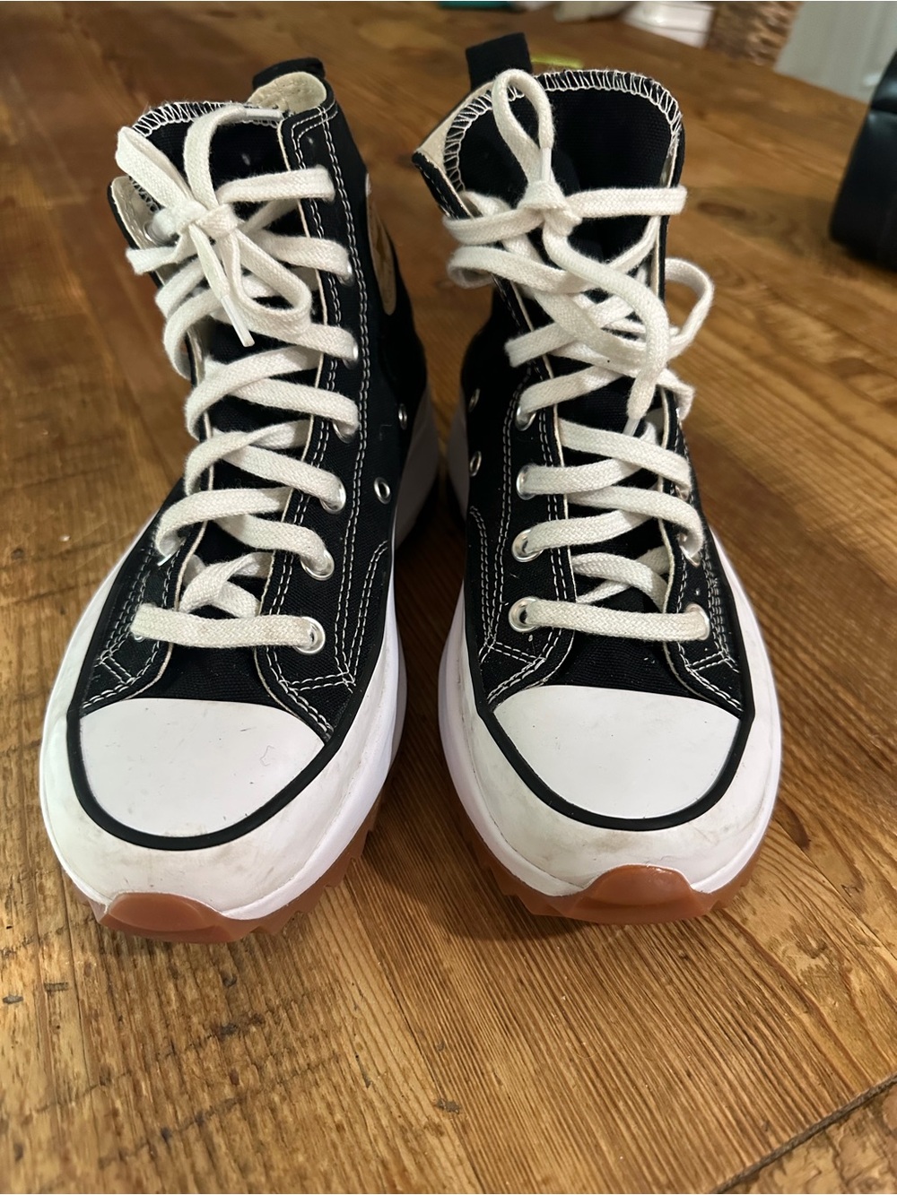 Converse Rub Star Hike platforms with White Laces